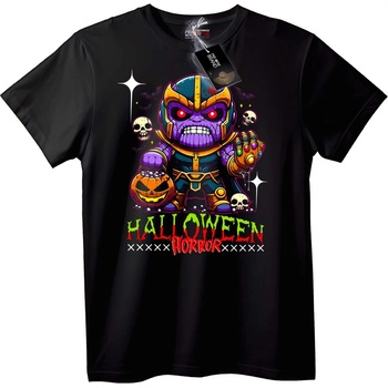 NOONEBRAND Тениска Thanos Halloween Ужас - L, White