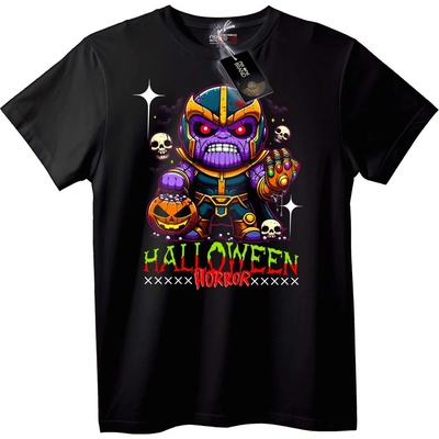NOONEBRAND Тениска Thanos Halloween Ужас - L, White