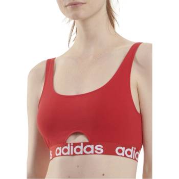 Image 1 of adidas Бюстие Adidas Active Comfort Cotton Scoop Bralette - Red