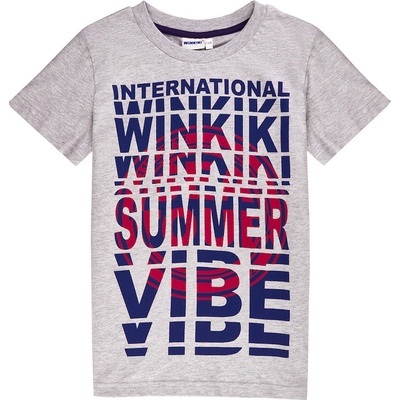Winkiki kids Wear chlapecké tričko Summer Vibe šedá