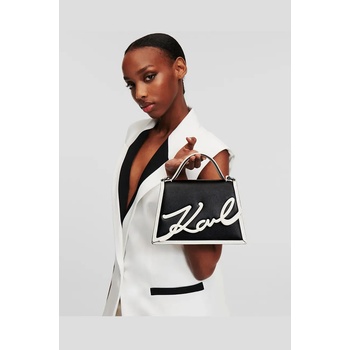 KARL LAGERFELD Кожена чанта Karl Lagerfeld в черно A1W30224 (A1W30224)