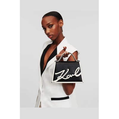 KARL LAGERFELD Кожена чанта Karl Lagerfeld K/SIGNATURE (A1W30224)