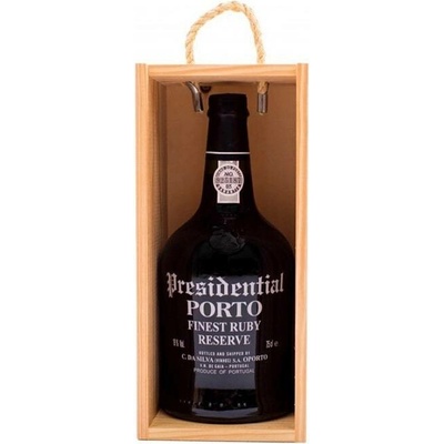 C. da Silva (Vinhos) S.A. Porto Presidential Finest Ruby Reserve 19% 0,75 l (dřevěná kazeta)