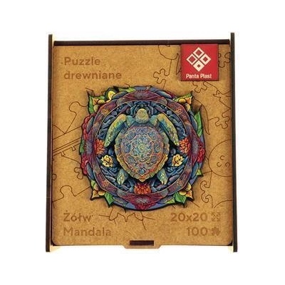 PANTA PLAST Mandala Turtle dřevěné 90 dílků