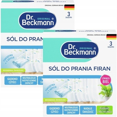 Dr. Beckmann Soľ na pranie a bielenie záclon 6 x 40 g