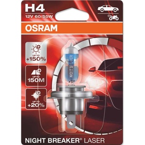 OSRAM Автомобилна крушка Osram OSR64193NL, 55W, 1000lm, H4, P43t, халогенна, 1 брой в опаковка (OSR64193NL)