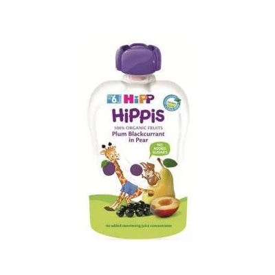 HiPP Био плодова закуска hipp, Слива, касис, круша, 100г, 9062300133780