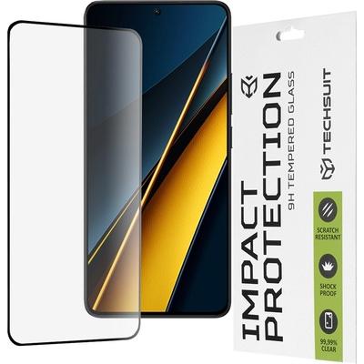 Techsuit Протектор за Xiaomi Poco X6 Pro - 111D Full Cover / Full Glue Glass - черен