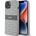 DKNY Repeat Pattern Tonal Stripe Leather Hard Case - дизайнерски кожен кейс за iPhone 14 (бежов)