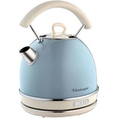 Ariete Електрическа кана/чайник Ariete Vintage, 2000W, 1.7 л. , Безжична употреба с 360° основа, Подвижен филтър - СИН (AR-00C287705AR0)