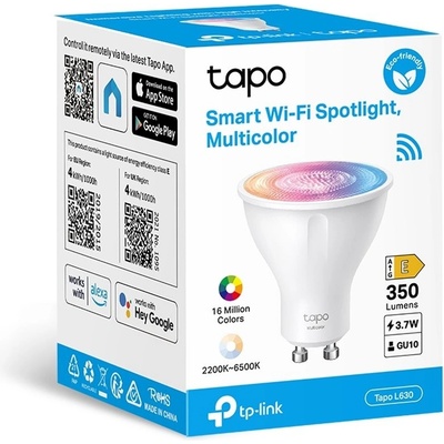 TP-Link Tapo L630E, chytrá bodová WiFi žárovka 16M barev, Tapo L630