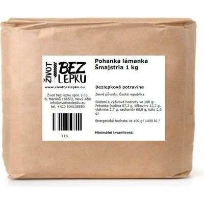 Život bez lepku Pohanka lámanka Šmajstrla 1 kg