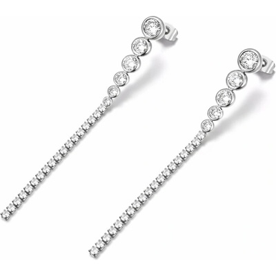 Victoria Filippi Stainless Steel Náušnice se zirkony Juliette - chirurgická ocel E-E24150/31 Stříbrná
