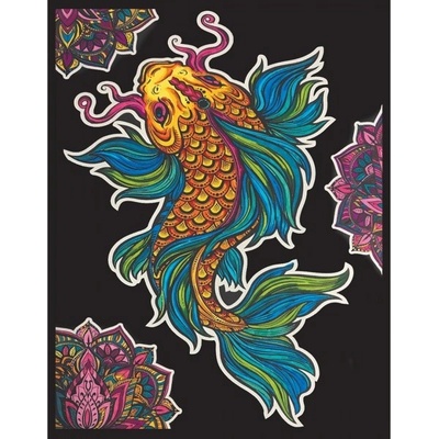 Colorvelvet Sametový obrázek Koi kapr 47x35cm COLORVELVET - RC_306629