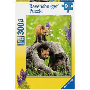 Ravensburger Пъзел Ravensburger от 300 XXL части - Любопитни лисици (12000871)