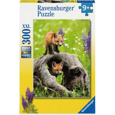 Ravensburger Пъзел Ravensburger от 300 XXL части - Любопитни лисици (12000871)