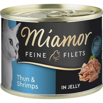 MIAMOR Feline Filets tuniak a krevety v želé 185 g