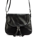 Luka malá kožená crossbody kabelka no. 023 černá
