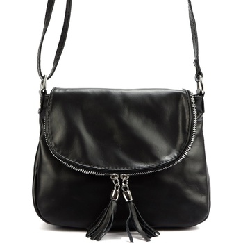 Luka malá kožená crossbody kabelka no. 023 černá