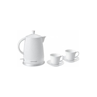 Concept RK0040 Ceramic water kettle 1, 5 l with two cups and saucers