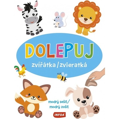 Infoa Dolepuj zvieratká modrý zošit