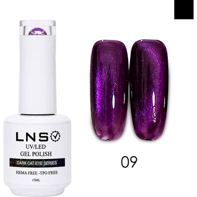 LNS LNS UV/LED Gel Polish Dark Cat Eye Series 15 ml