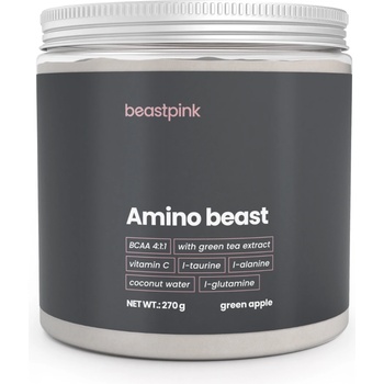 GymBeam BeastPink Amino Beast 270 g зелена ябълка