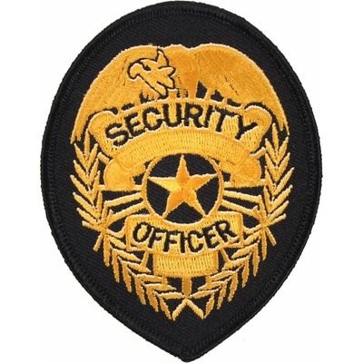 Nášivka Security Officer - černá-žlutá