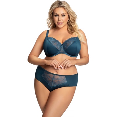 Gorsenia Макси сутиен с полуподплатени чашки в син цвят k686eh-62243-morski - Син, размер 65f