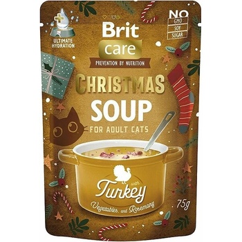 Brit Care Cat Vianočna morka polévka 3 x 75 g