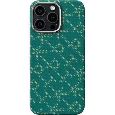Pitaka Tactile Woven Case kryt iPhone 16 Pre PTK Green/Gold