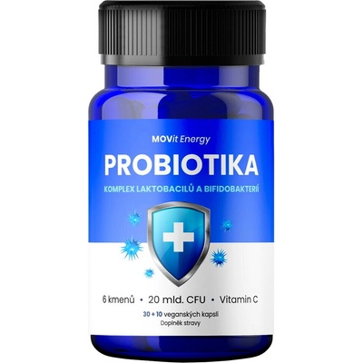 Movit Energy Probiotiká komplex laktobacilov a bifidobaktérií 30+10 tabliet