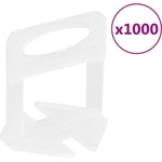 vidaXL Щипки за нивелиране на плочки, 1000 бр, 1, 5 мм (155274)