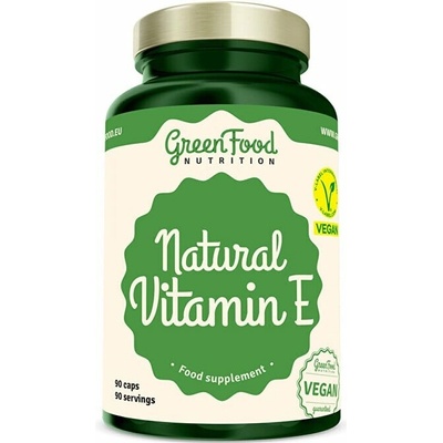 GreenFood Natural Vitamin E 90 kapslí