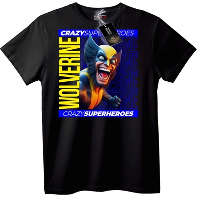 NOONEBRAND Тениска Wolverine луди супергерои - 7XL, White