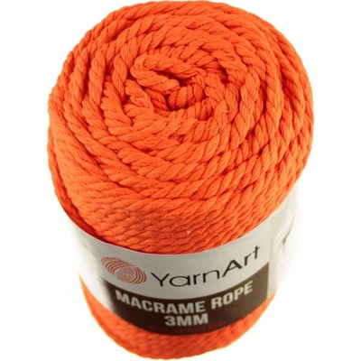 Macrame Rope 800 oranžová 3 mm