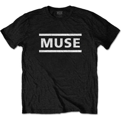 Muse tričko white Logo čierne