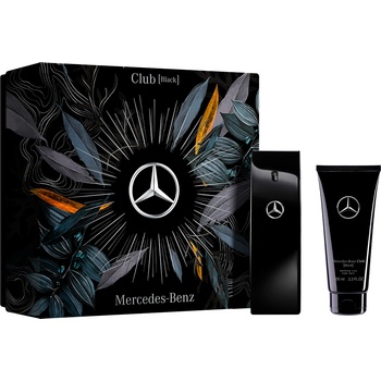 Mercedes-Benz КОМПЛЕКТ MERCEDES-BENZ CLUB BLACK Eau de Toilette + Shower Gel Тоалетна вода (EDT) мъжки 100ml