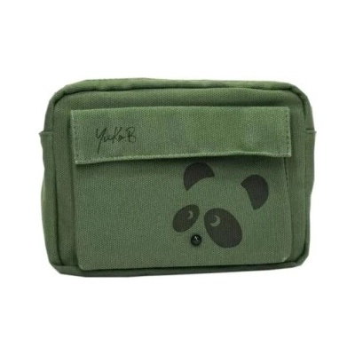 Yuko B. Taška cez rameno Panda Kaya Tmavozelená
