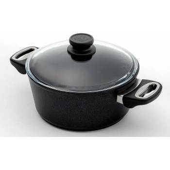 SKK Индукционна тенджера SKK със стъклен капак - Ø24 x h11 см (SKK 9541)