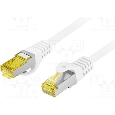 Lanberg PCF6A-10CU-0200-W Patch S/FTP Cat 6a RJ45 vidlice z obou stran lanko Cu