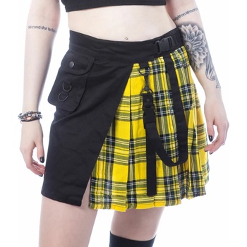 Image 1 of Chemical black Дамска пола chemical black - infinity - ЧЕРНО/ЖЪЛТО КАРЕ - poi1044