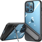 UGREEN Калъф за Apple iPhone 13 Pro, хибриден, Ugreen Fusion Kickstand Case (90153), с поставка, черен/прозрачен (90153)