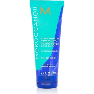 Moroccanoil Color Care Blonde Perfecting Purple Shampoo šampon pro neutralizaci žlutých tónů blond vlasů 200 ml
