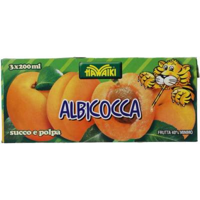 Hawaiki marhuľový džús s dužinou 3 x 200 ml