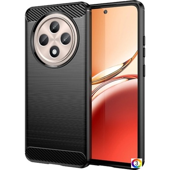 OPPO Reno12 F /12 FS 5G Удароустойчив Carbon Fiber Калъф и Протектор