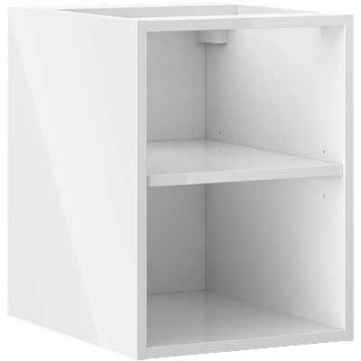Mexen Box-A отворен шкаф с рафт 35 см, бял гланц - 91AX2-0350-470-0-00 (91AX2-0350-470-0-00)