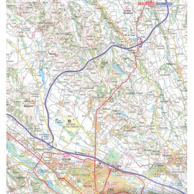 167 Pau Tarbes 1:100t mapa