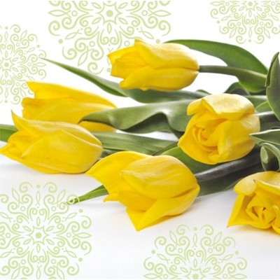 Paw ubrousky L Yellow Tulips 33x33cm