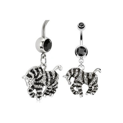 Piercingate piercing do pupíku zebra PBV00511